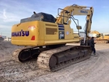 Back corner of used excavator